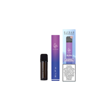 ELFBAR ELFA DEVICE + POD BLUEBERRY COTTON CANDY - 20 MG/ML