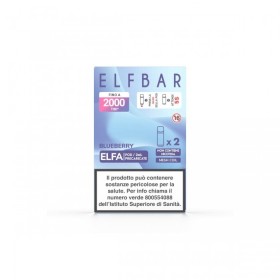 ELFBAR ELFA 2ML PREFILLED POD BLUEBERRY (2 PEZZI) - 0 MG/ML
