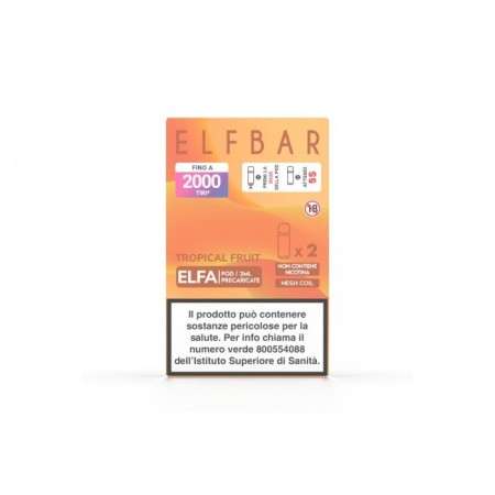 ELFBAR ELFA 2ML PREFILLED POD TROPICAL FRUIT (2 PEZZI) - 0 MG/ML