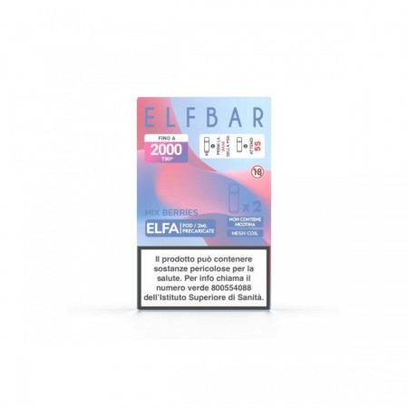 ELFBAR ELFA 2ML PREFILLED POD MIX BERRIES (2 PEZZI) - 0 MG/ML