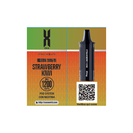 POD OXA 1200 S STRAWBERRY KIWI