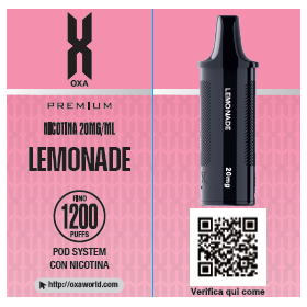 POD OXA 1200 S LEMONADE