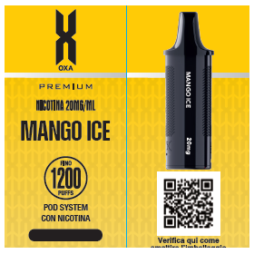 POD OXA 1200 S MANGO ICE