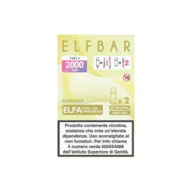 ELFBAR ELFA 2ML PREFILLED POD BANANA (2 PEZZI) - 20 mg/ml