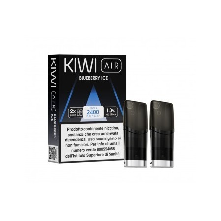 KIWI AIR 2PZ POD - BLUEBERRY ICE - 10 MG - TPD IT