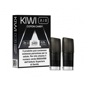 KIWI AIR 2PZ POD - COTTON CANDY - 0 MG - TPD IT