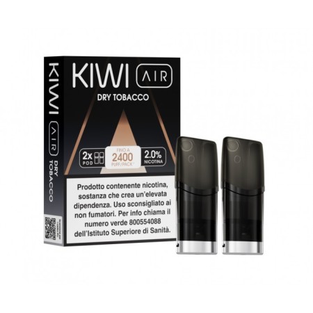 KIWI AIR 2PZ POD - DRY TOBACCO - 20 MG - TPD IT
