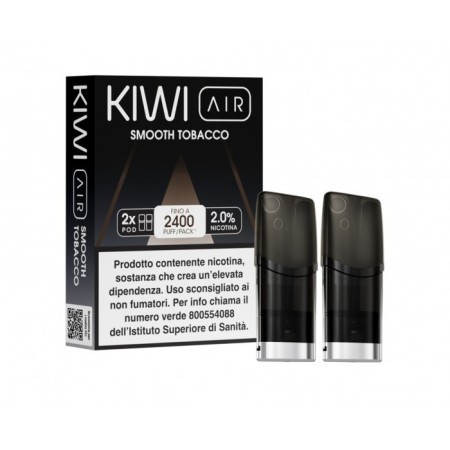 KIWI AIR 2PZ POD - SMOOTH TOBACCO - 20 MG - TPD IT