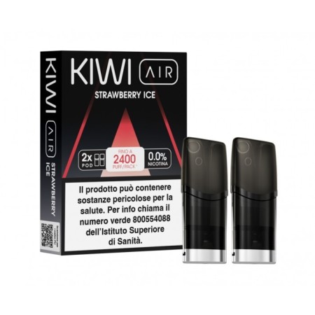 KIWI AIR 2PZ POD - STRAWBERRY ICE - 0 MG - TPD IT