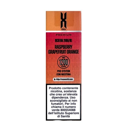 POD OXA 1200 S RASPBERRY GRAPEFRUIT ORANGE