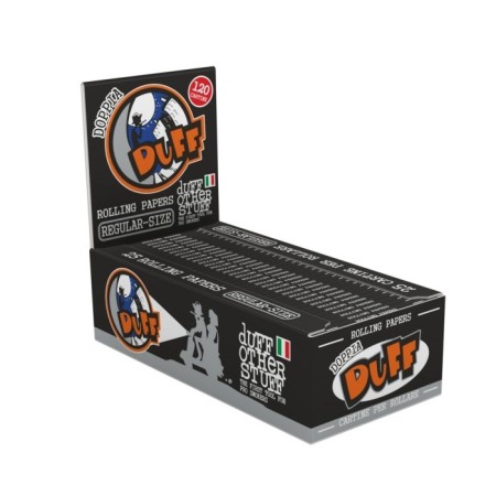 CARTINA DUFF CORTA DOPPIA NERA 25x120