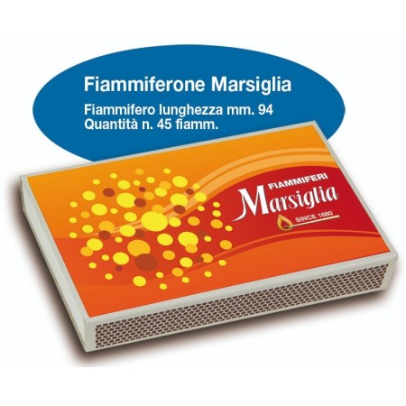 FIAMMIFERI MARSIGLIA FIAMMIFERONE 94mm 45fiammiferi 1x10pz