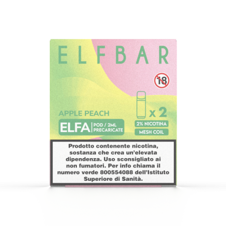 ELFBAR ELFA 2ML PREFILLED POD APPLE PEACH (2 PEZZI)