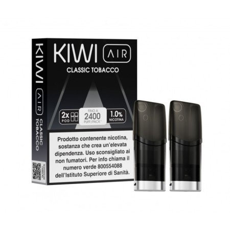 KIWI AIR 2PZ POD - CLASSIC TOBACCO - TPD IT