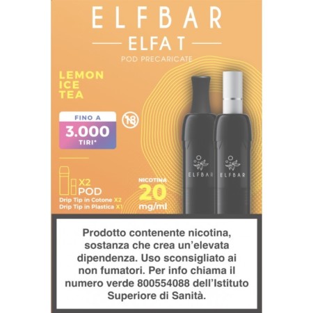 ELFA T 2ML PREFILLED POD LEMON ICE TEA (2 PEZZI) - 20 mg/ml